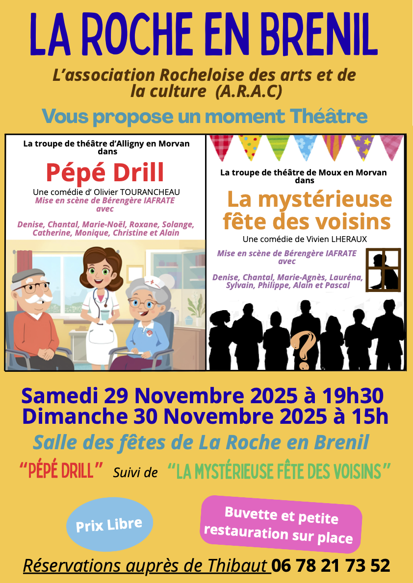 Théâtre 29 et 30 novembre