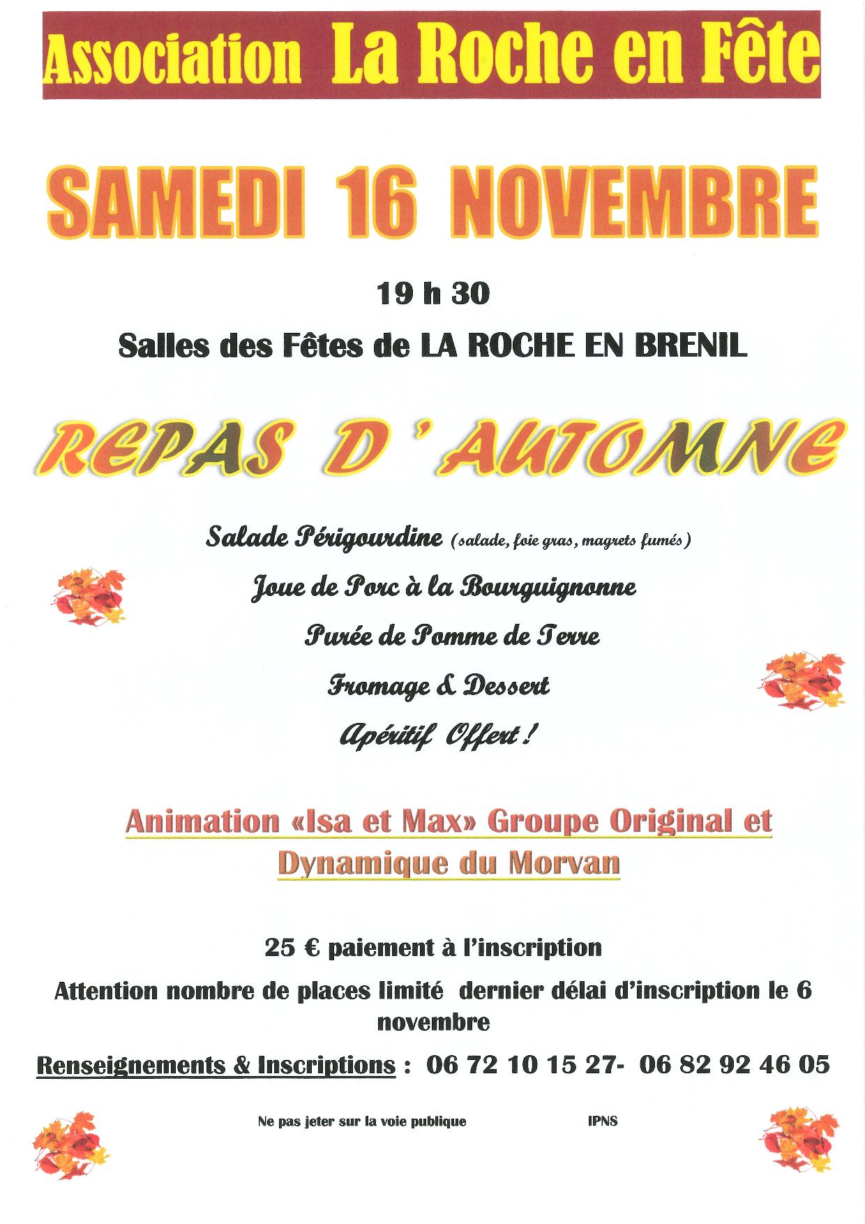 repas d'automne