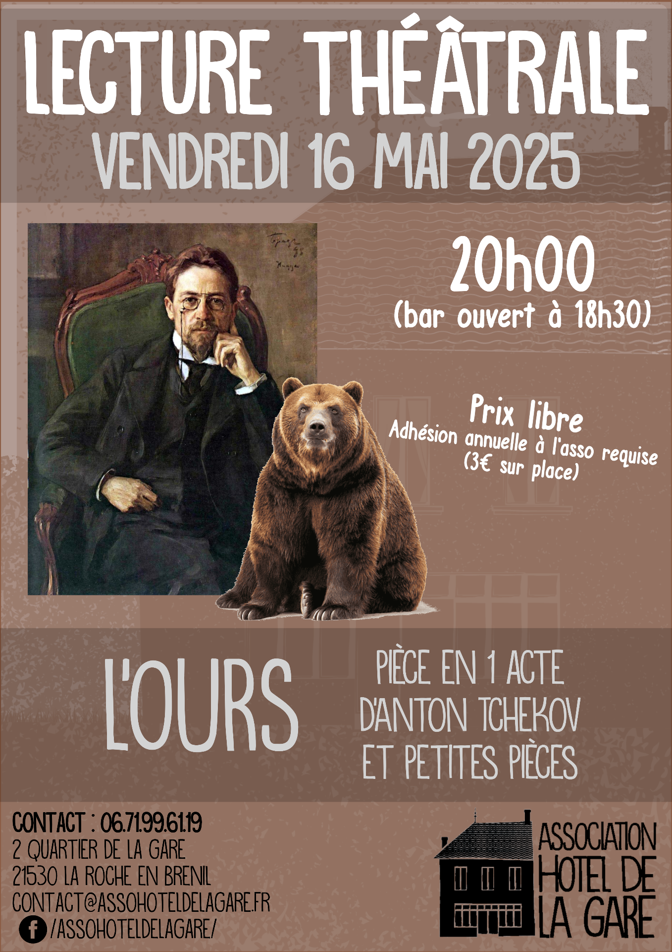 Lecture théâtrale le 16 mai 2025